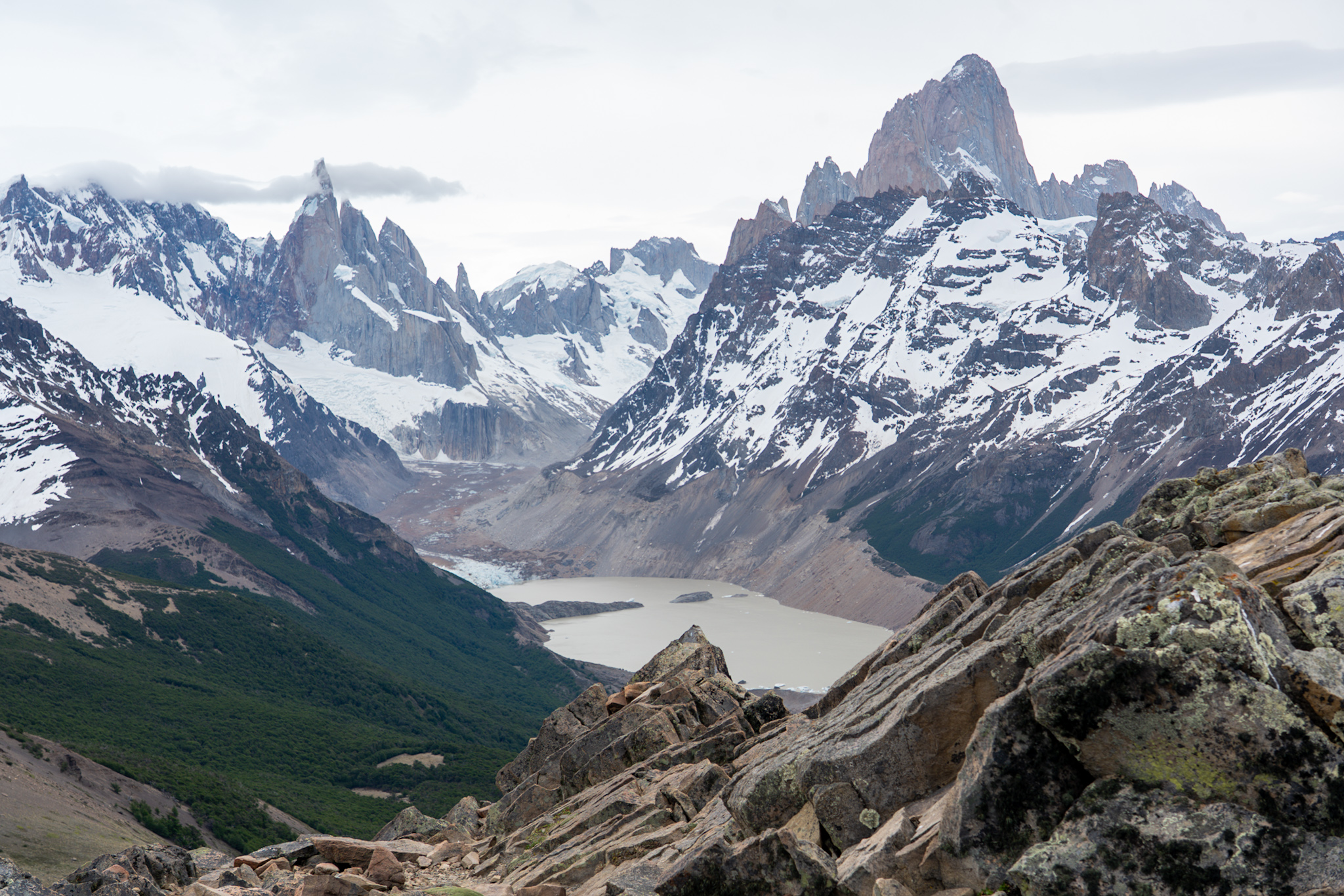 Cerro Torre, Laguna Torre and Mt FitzRoy