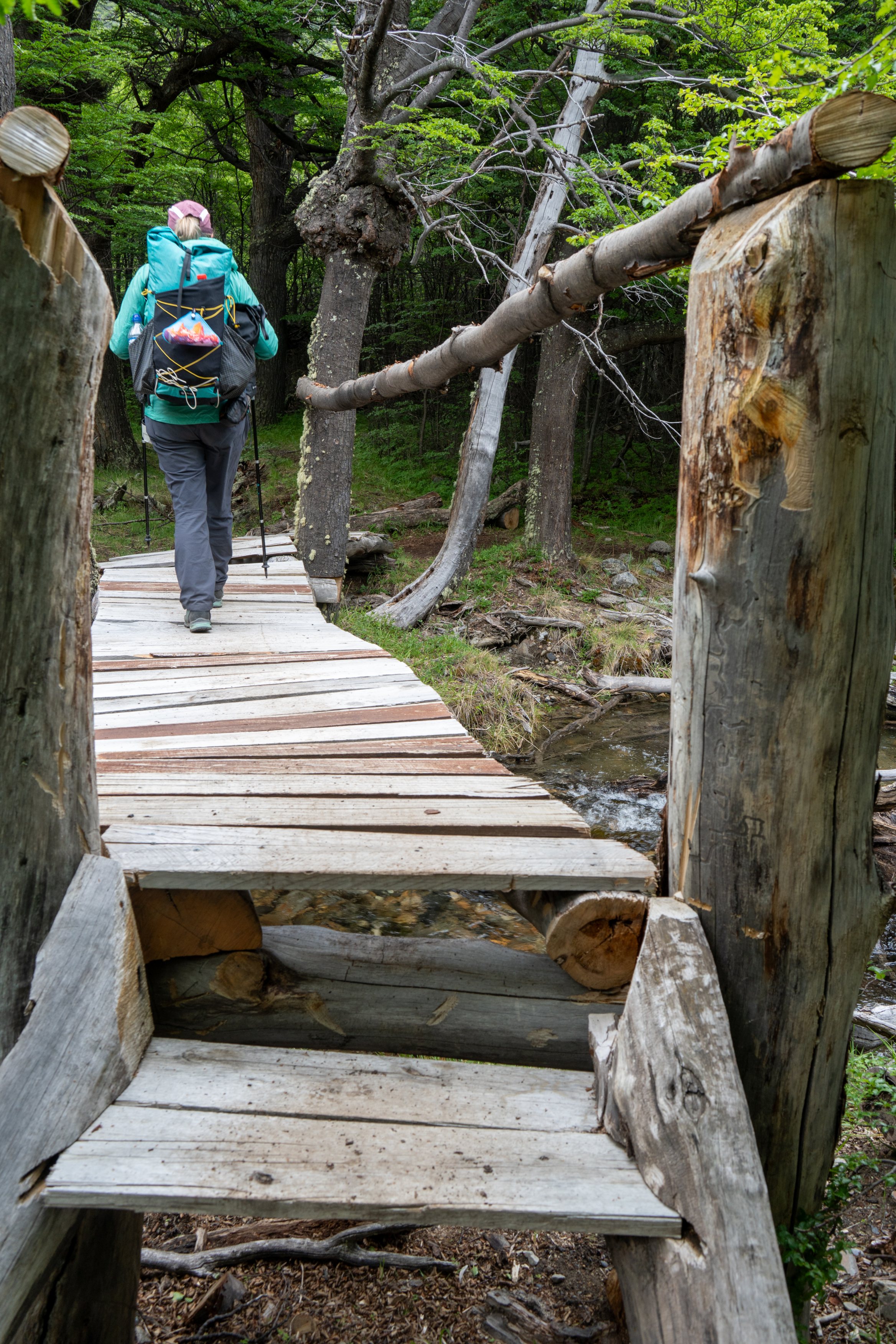 One of the more recent bridges over a stream