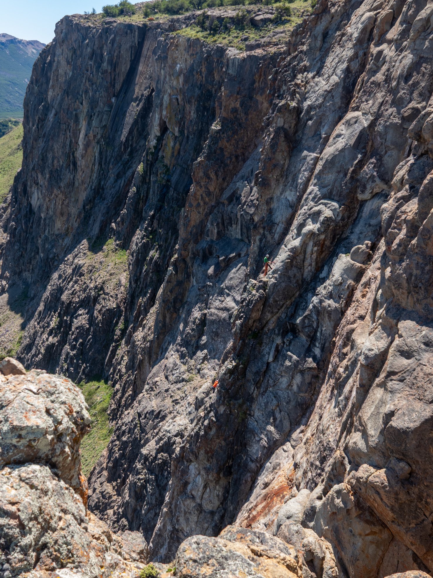 Cliffs where climbers play